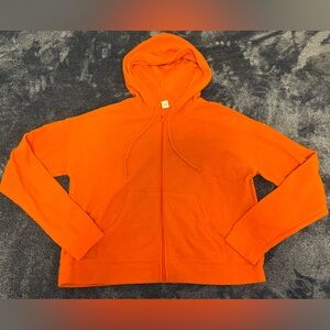 Old Navy Bright Orange Zip-Up Hoodie